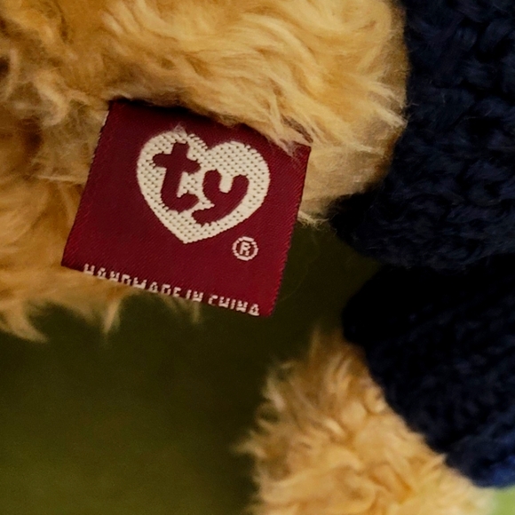 Ty Attic Treasures Collection Vintage Beanie Baby Brown Bear Named Grant 14" NWT - Picture 6 of 8